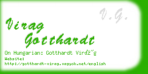 virag gotthardt business card